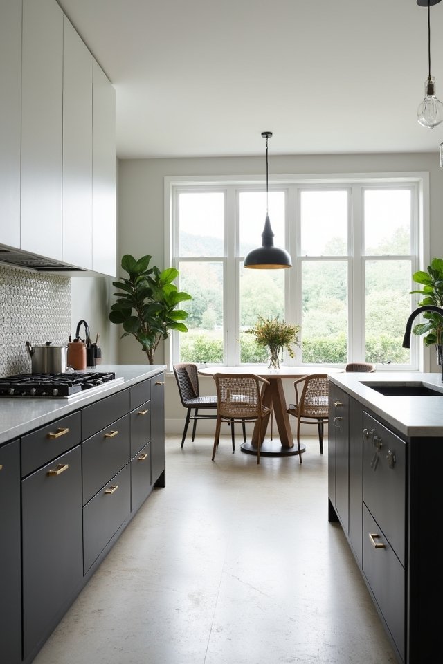 dynamic two tone kitchen cabinets