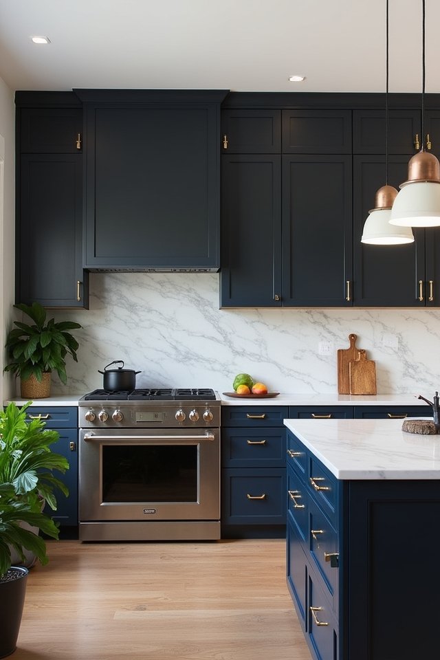 dynamic two toned kitchen designs