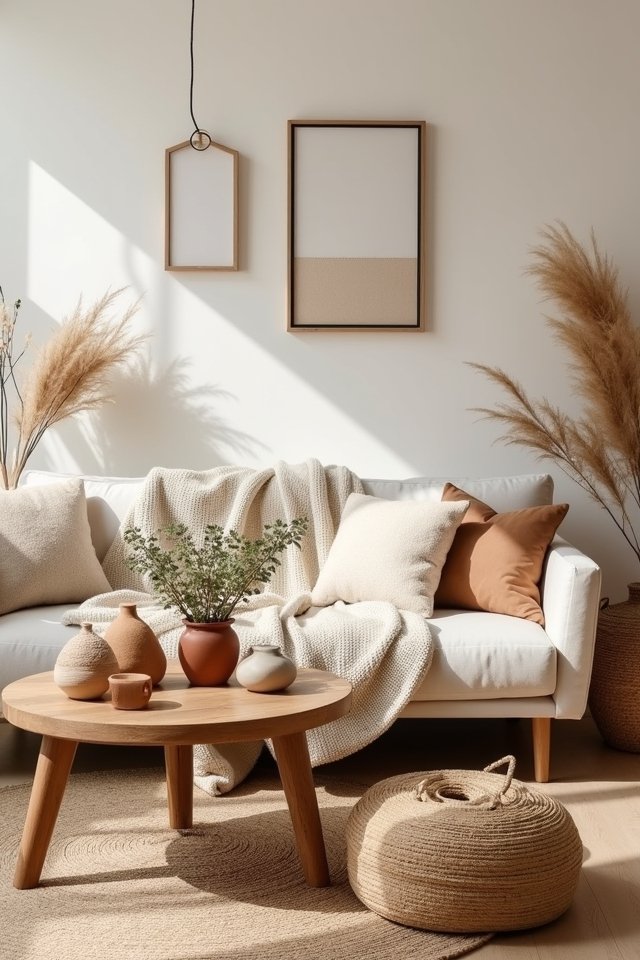 earthy accents for serenity