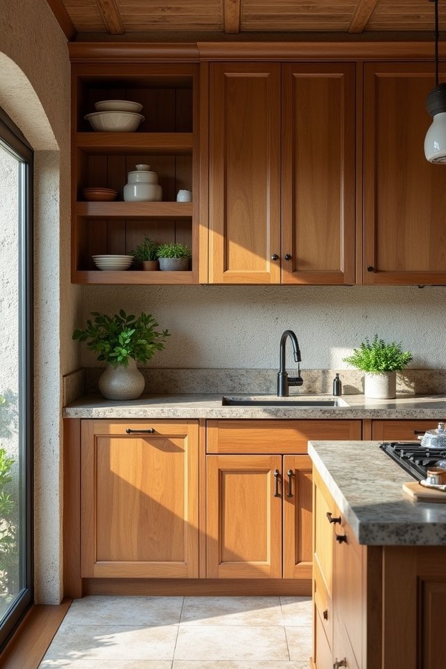 earthy charm with stone