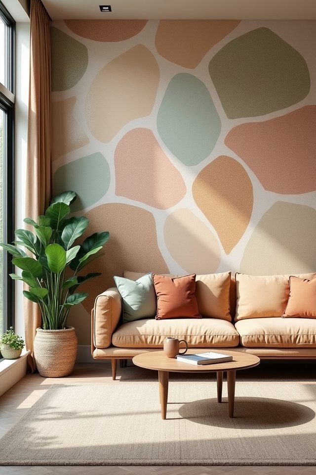 earthy chic peel and stick wallpaper