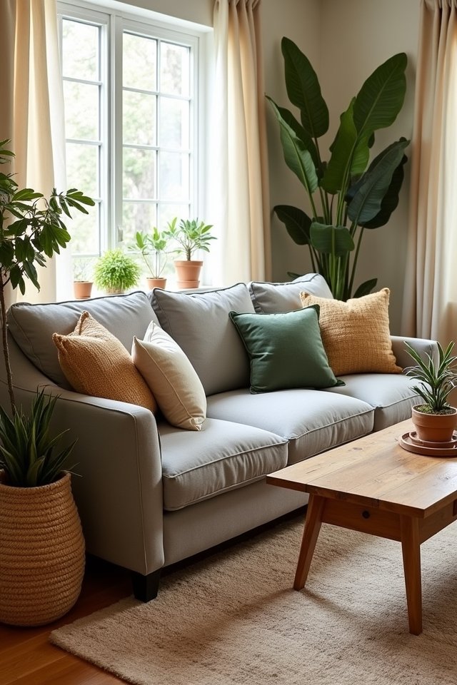 earthy color palette accents