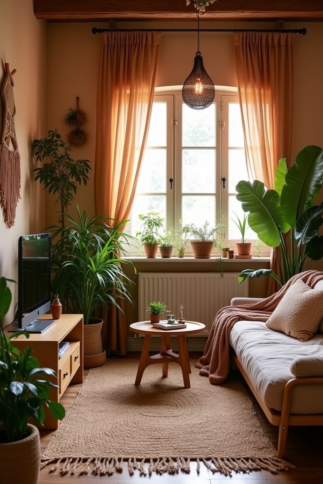 earthy colors cozy textures