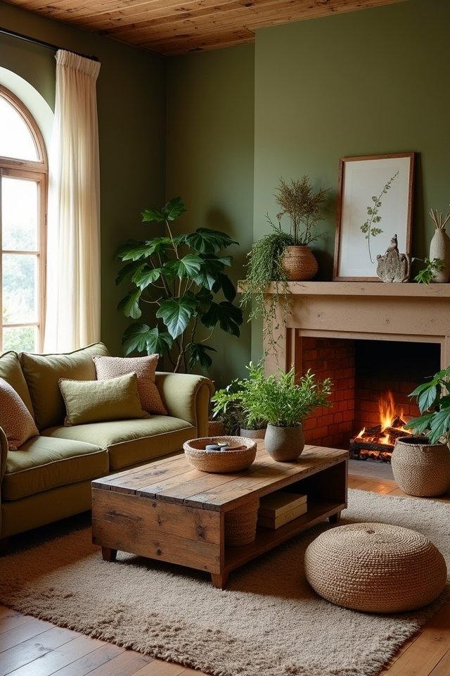 earthy colors create coziness