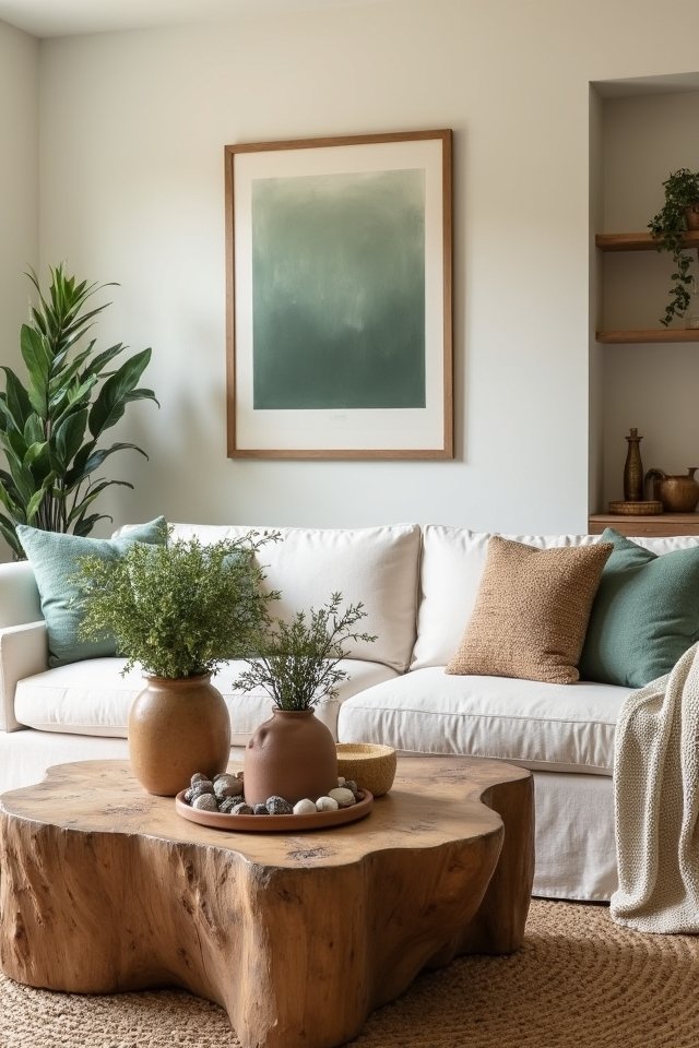 earthy decor for tranquility
