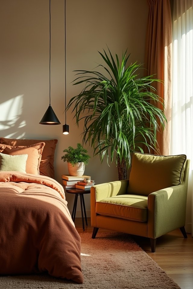 earthy green accent chairs