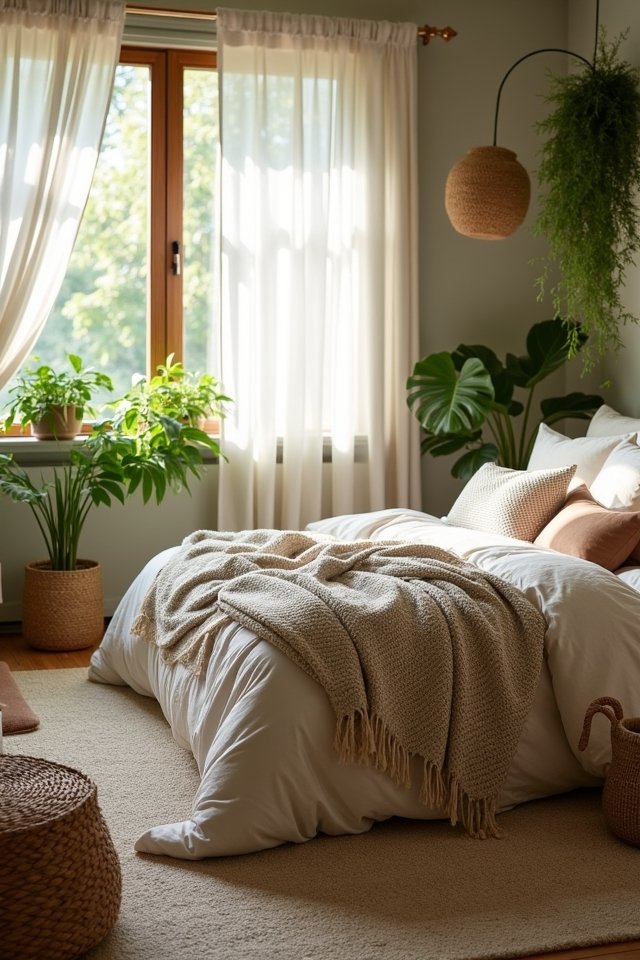 earthy greens and neutrals