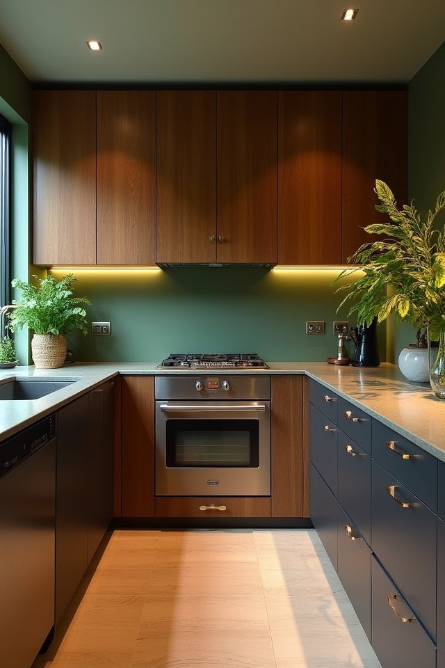 earthy greens espresso warmth