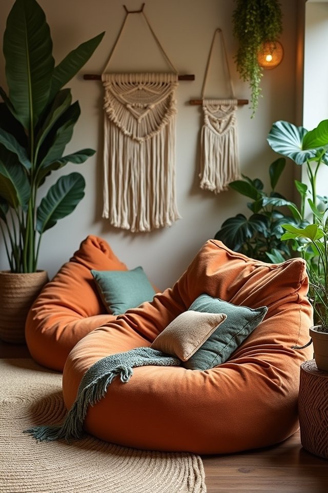 earthy hues and textures
