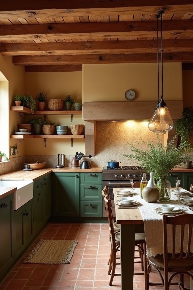 earthy kitchen color palettes