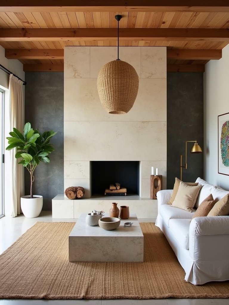 earthy stone design elements
