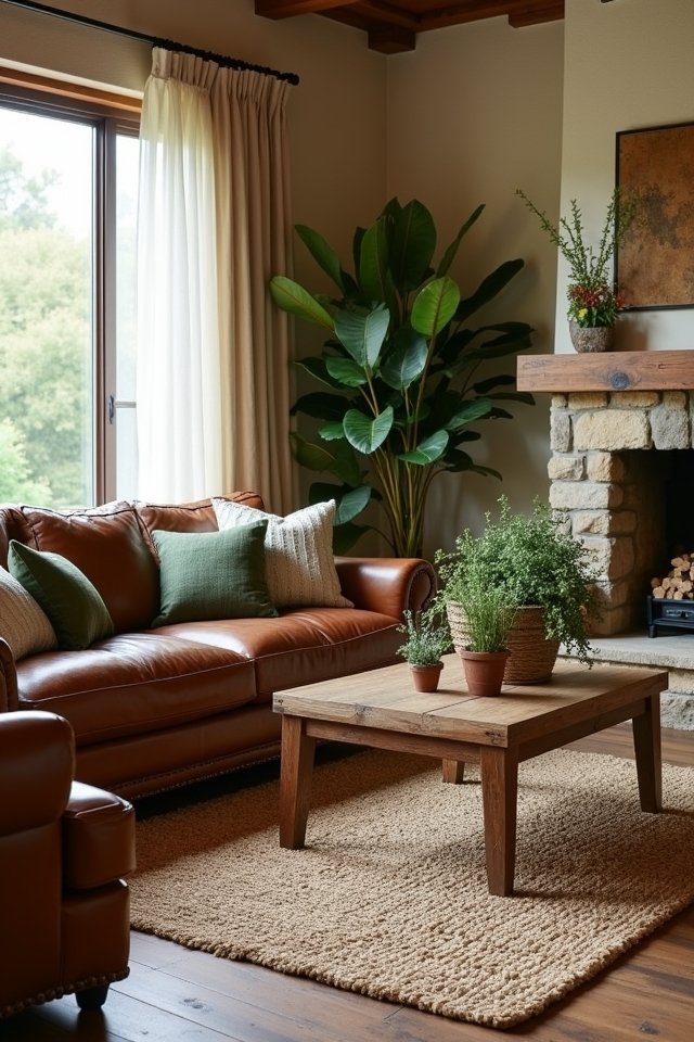 earthy textures natural fabrics