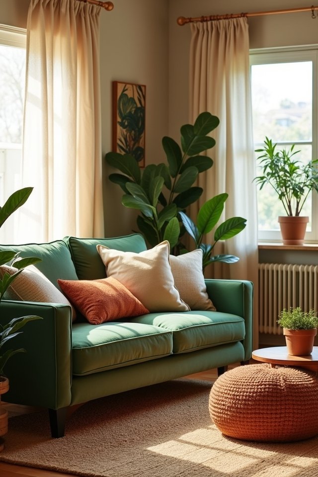 earthy tones create comfort