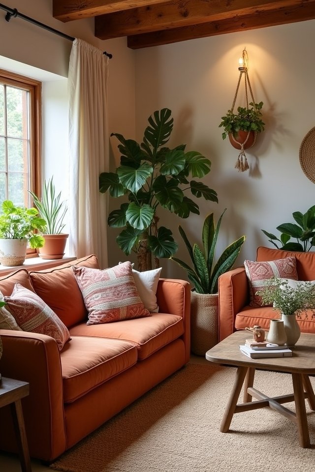 earthy tones create coziness