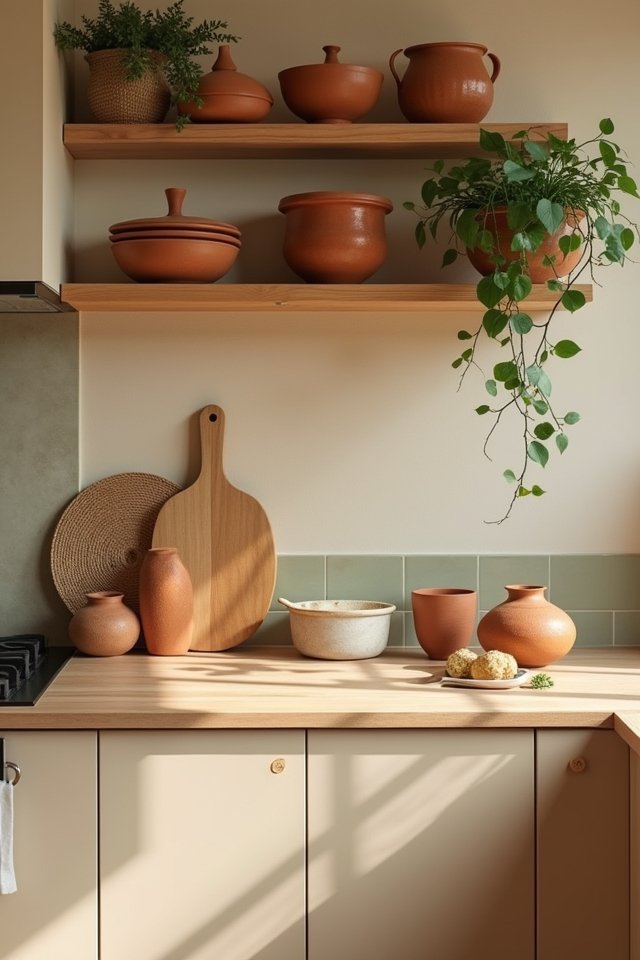 earthy tones create warmth