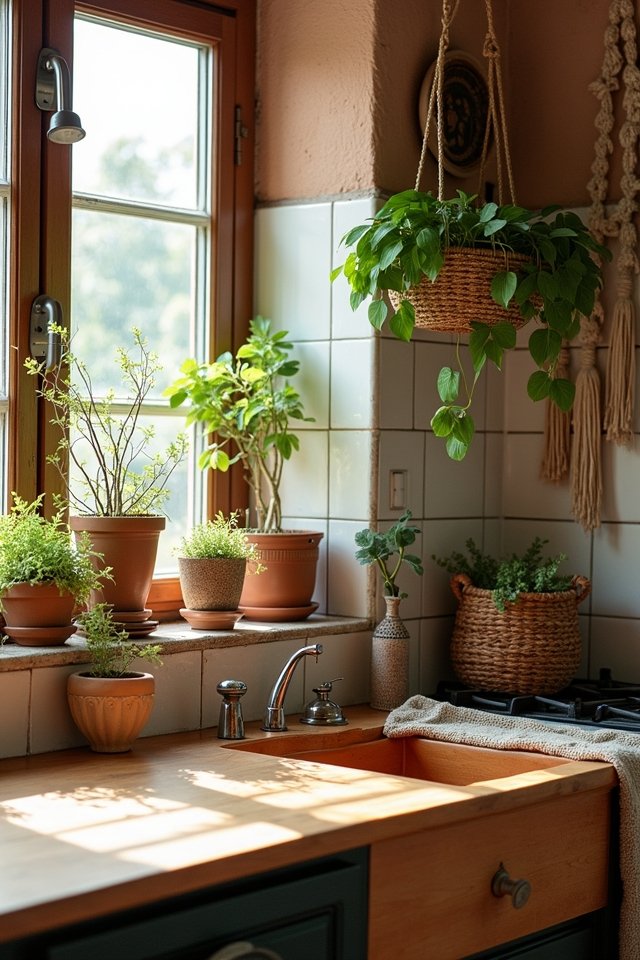 earthy tones create warmth