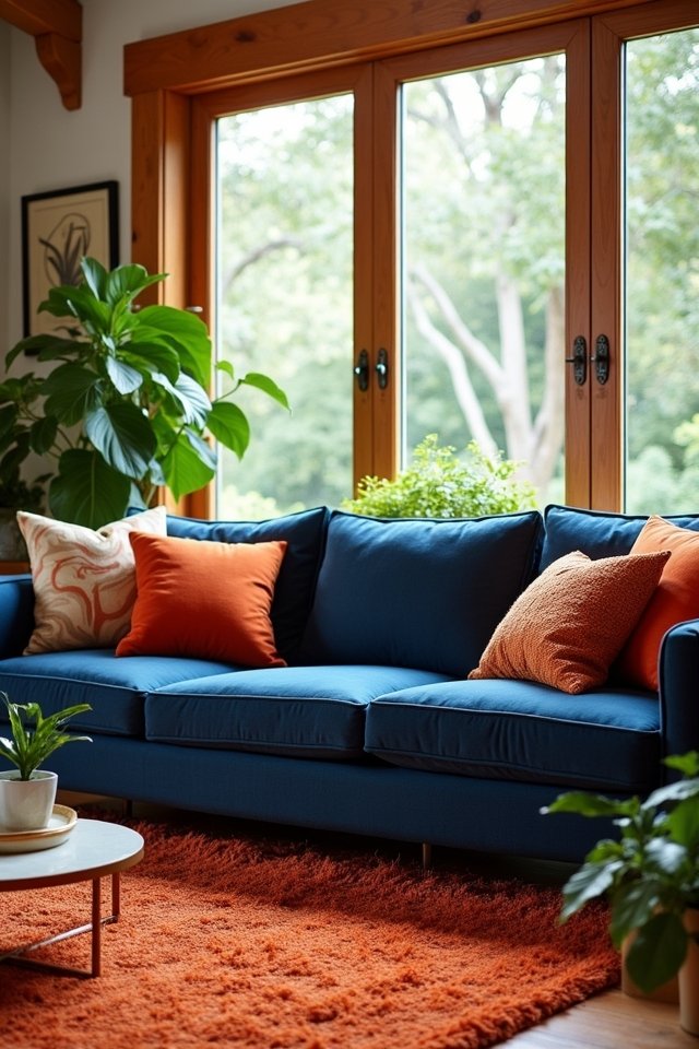 earthy tones enhance coziness