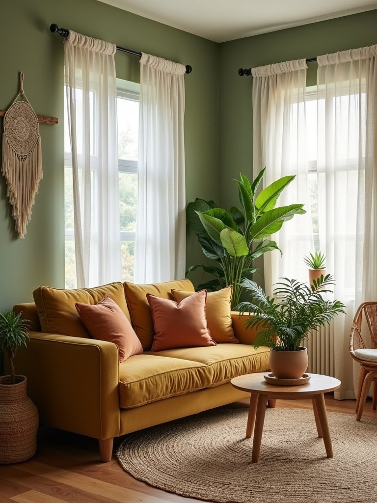 earthy tones for coziness