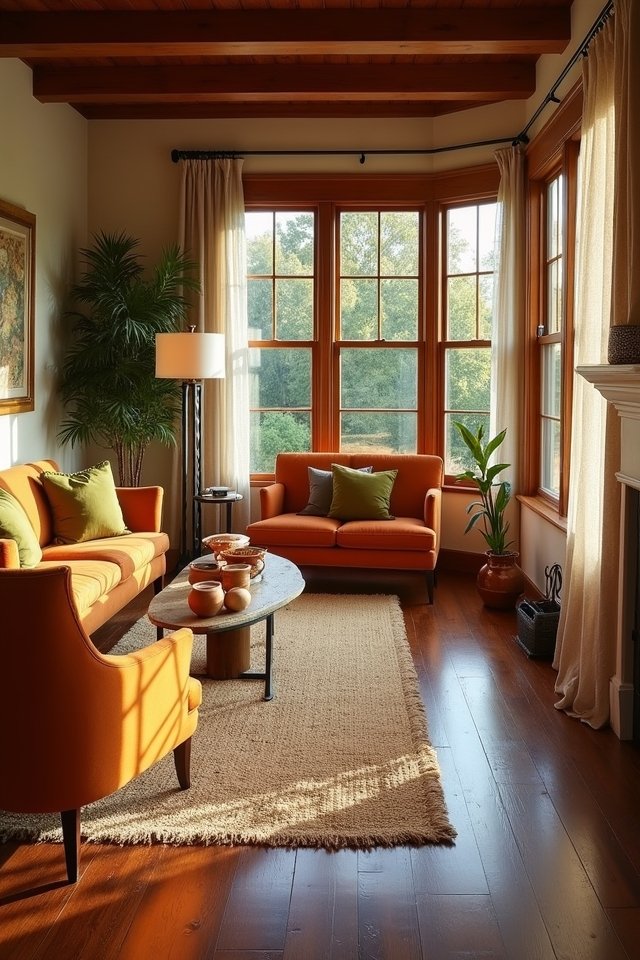 earthy tones for coziness
