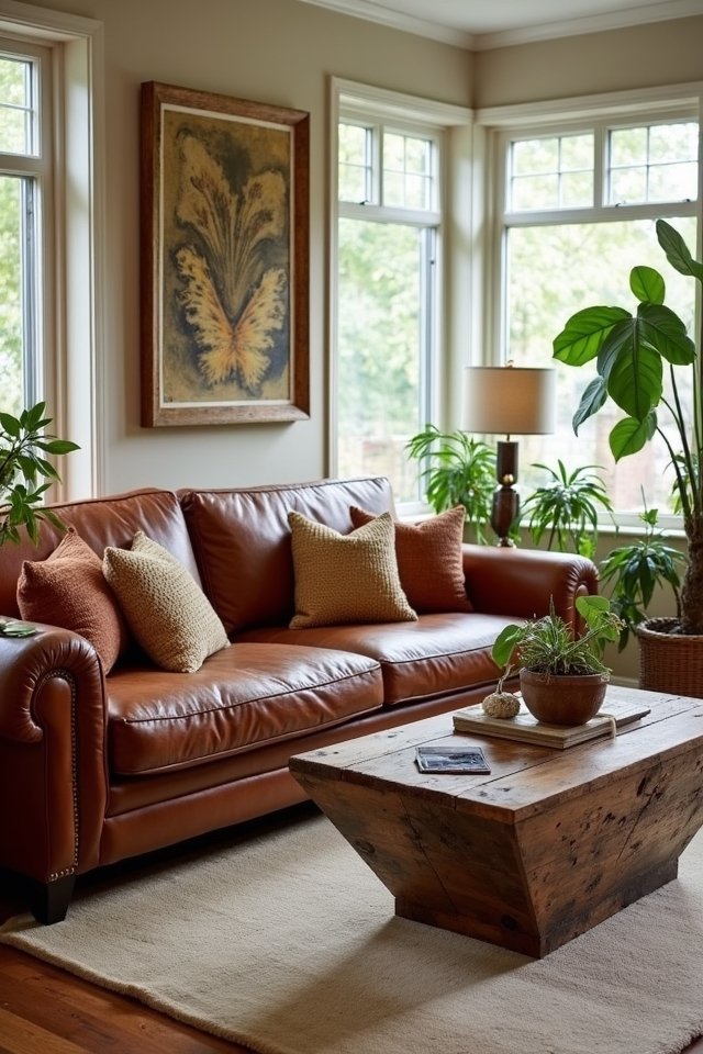 earthy tones warm accents