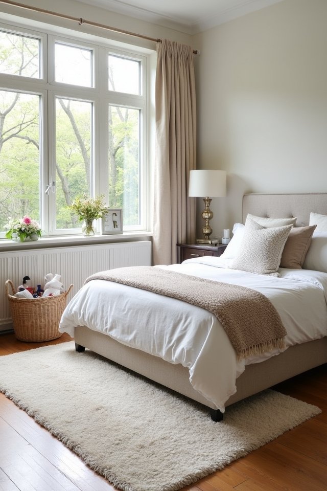 easy care bedroom rug