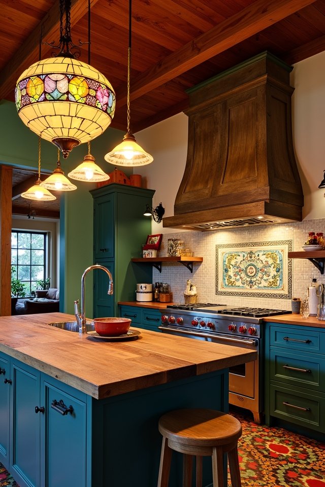 eclectic and bold lighting