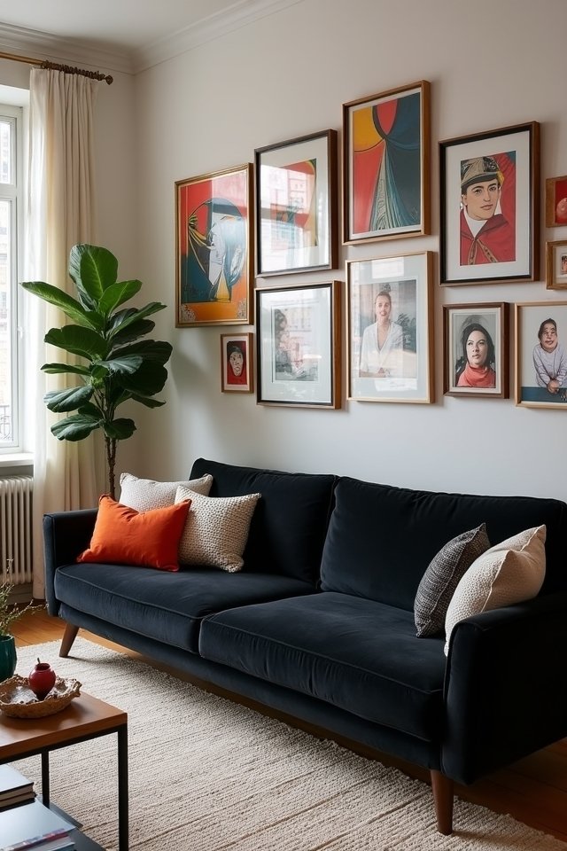 eclectic art for living room