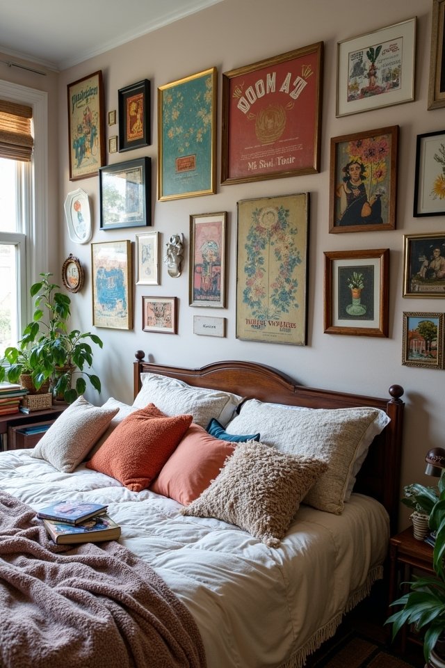 eclectic artwork and collections