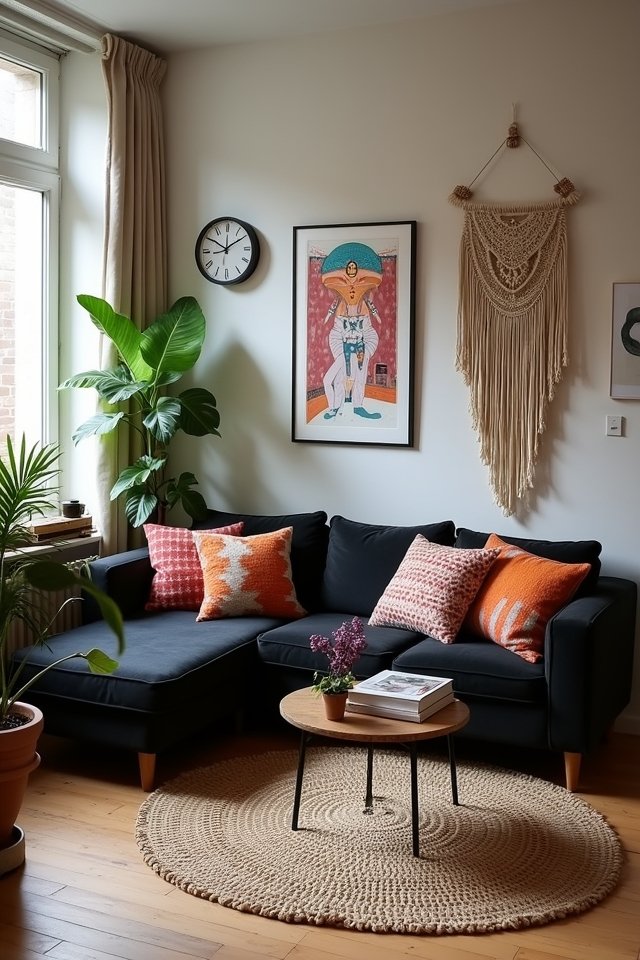 eclectic bohemian living room