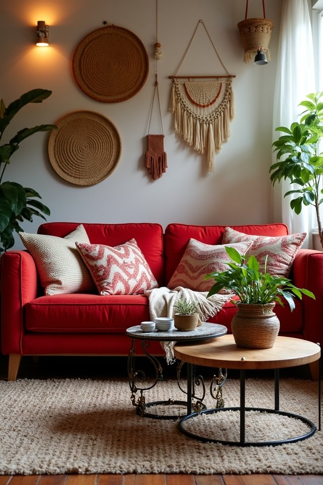 eclectic bohemian living room
