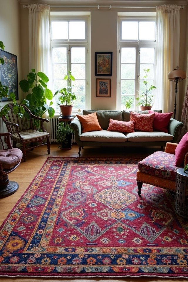eclectic bohemian living room