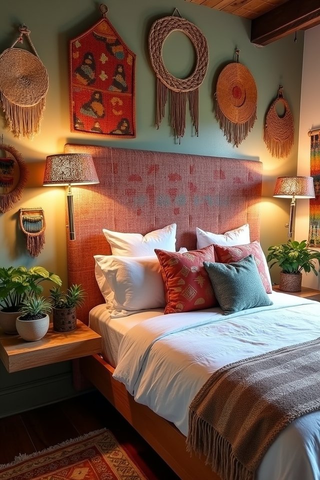 eclectic boho chic bedroom