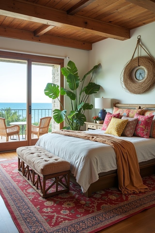 eclectic coastal bedroom decor