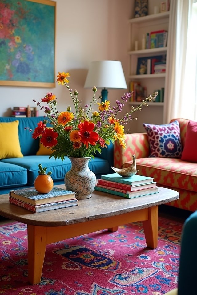 eclectic coffee table design