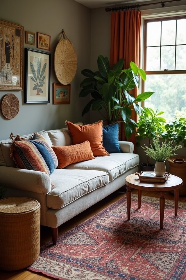 eclectic cozy bohemian warmth