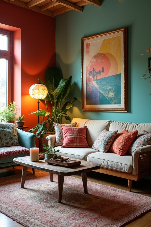 eclectic cozy vibrant atmosphere