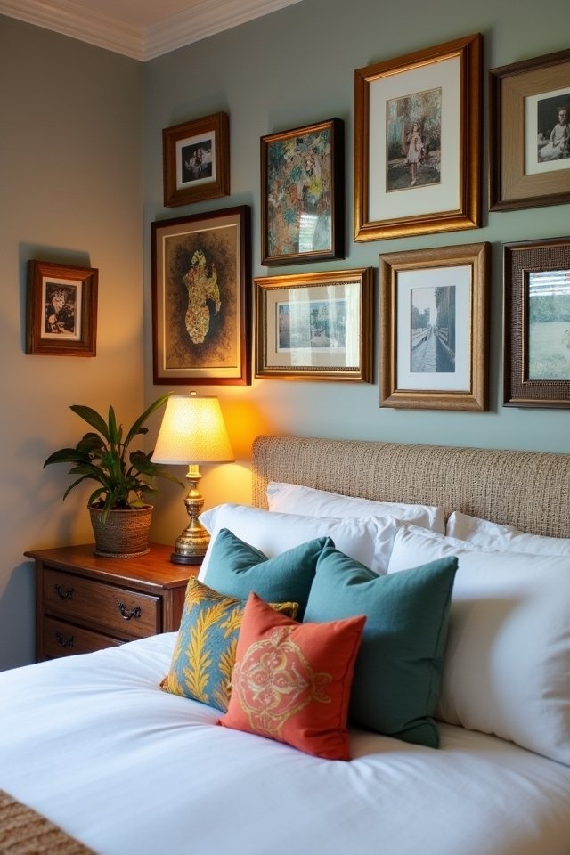 eclectic frame wall creativity