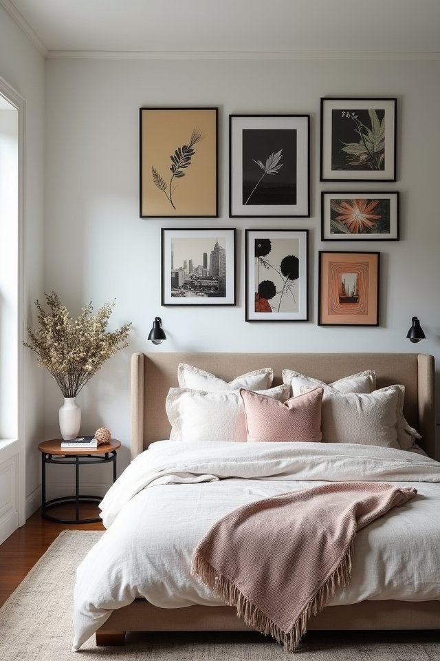 eclectic gallery wall creation