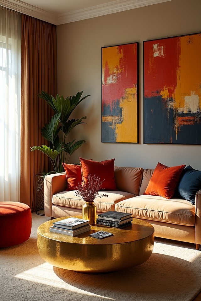 eclectic gold color combinations