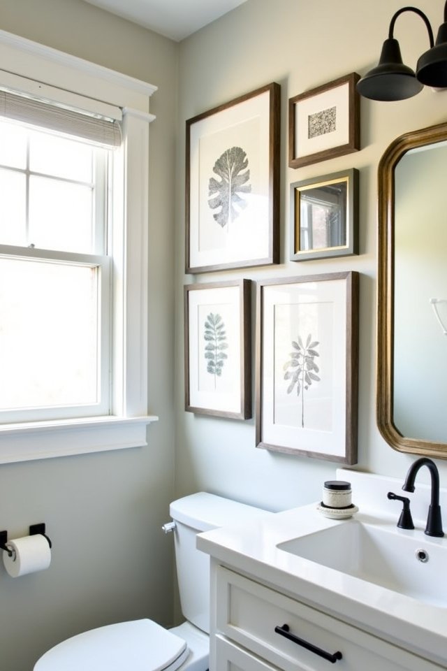 eclectic layered frame arrangements