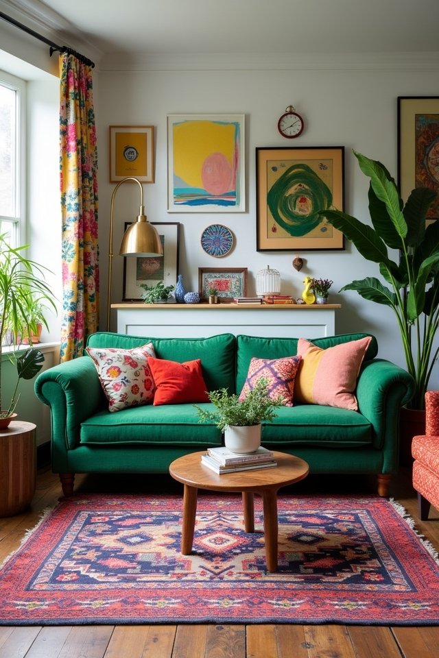 eclectic living room design