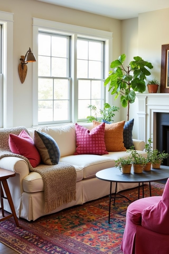 eclectic mix of patterns