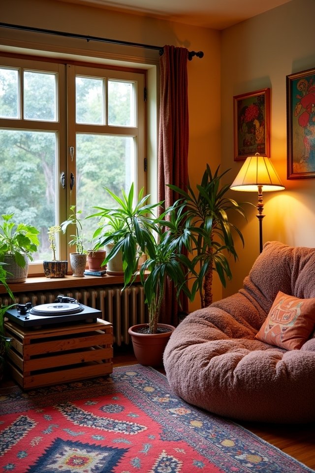 eclectic music corner design