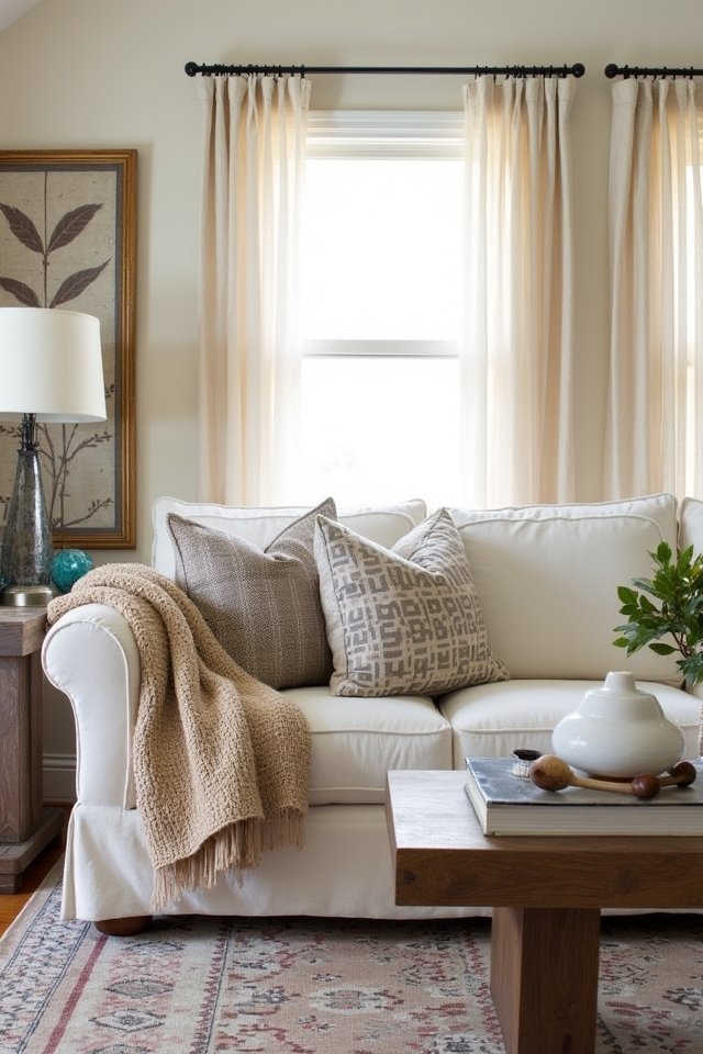 eclectic patterns create warmth