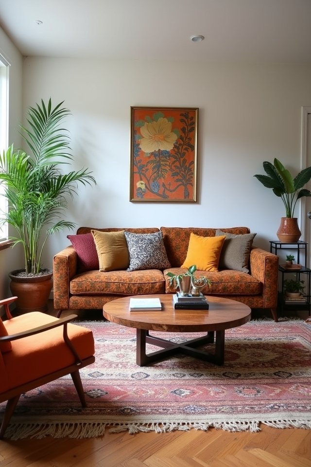 eclectic retro furniture combinations