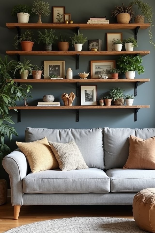 eclectic shelving styling ideas