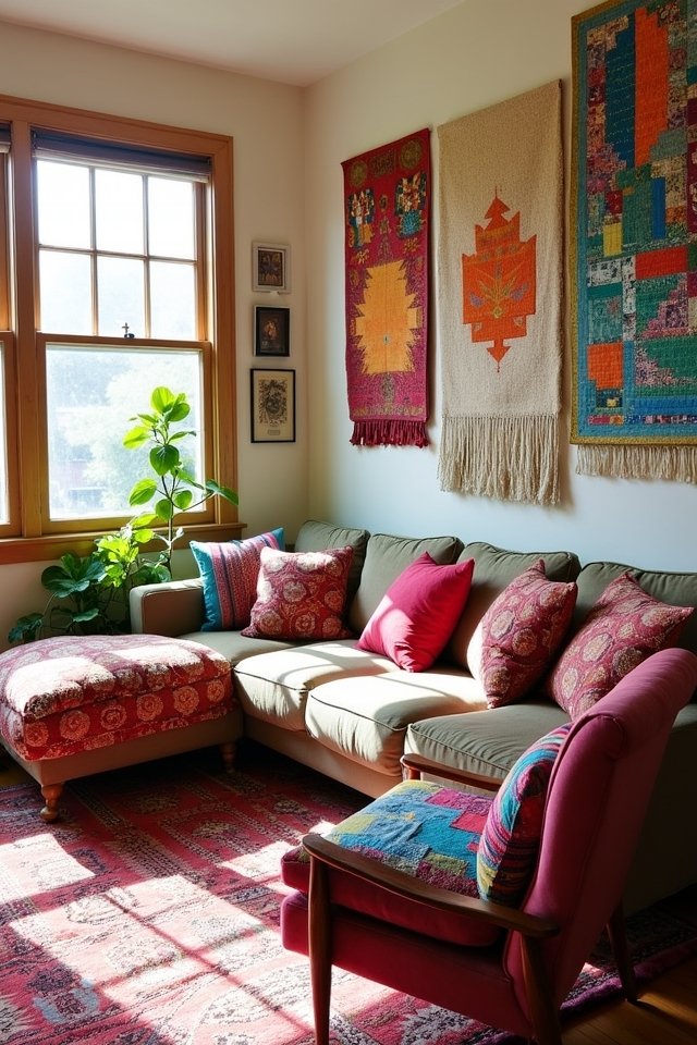 eclectic textiles for vibrancy