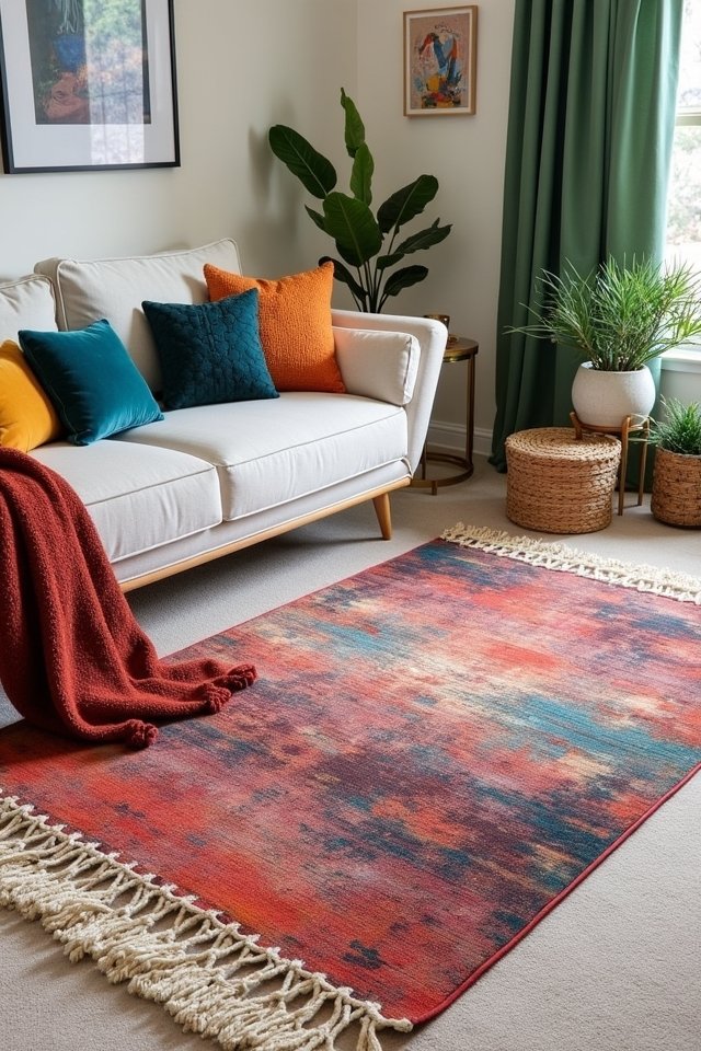 eclectic vibrant color mixing