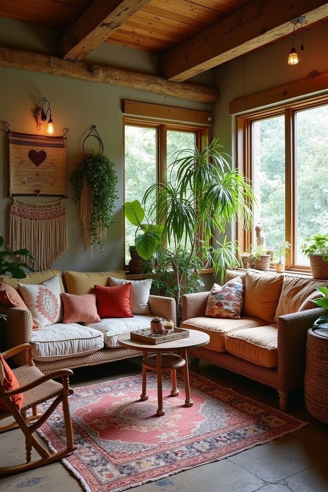 eclectic vibrant cozy decor