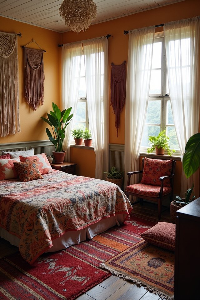 eclectic vibrant textile retreat